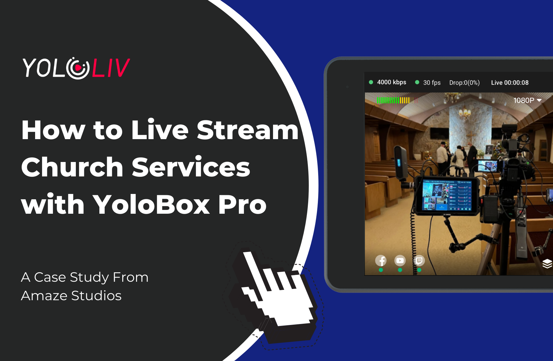 How to Livestream Your Church Services with YoloBox Pro