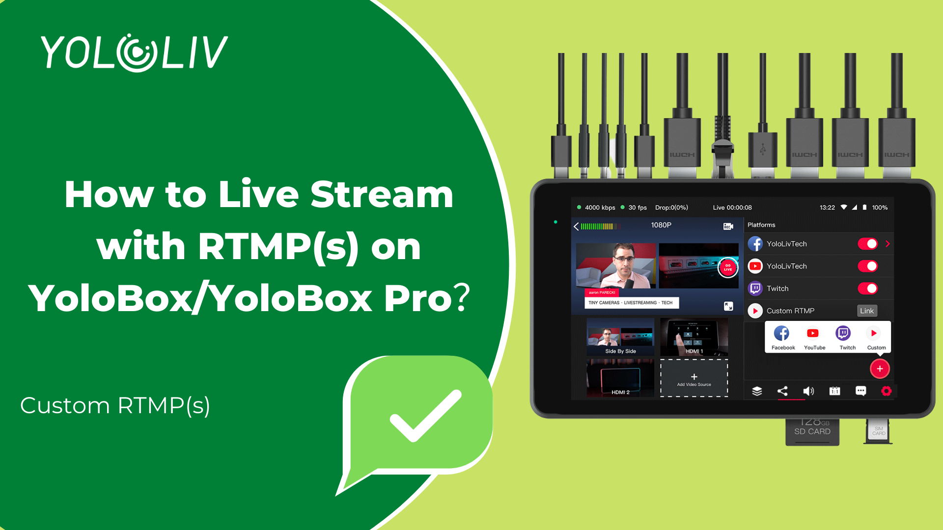 How to Live Stream with RTMP(s) on YoloBox/YoloBox Pro？ -