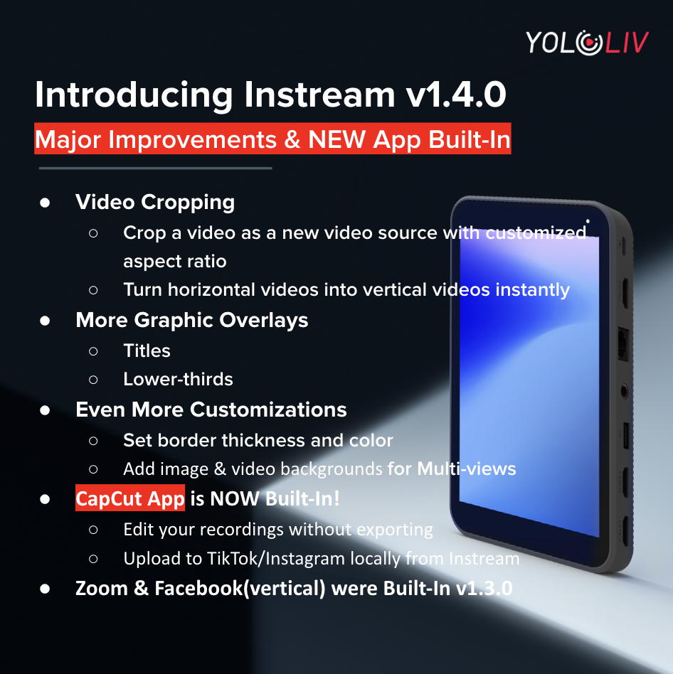 Instream v1.4.0 is Now Available! – Major Improvements & NEW App 