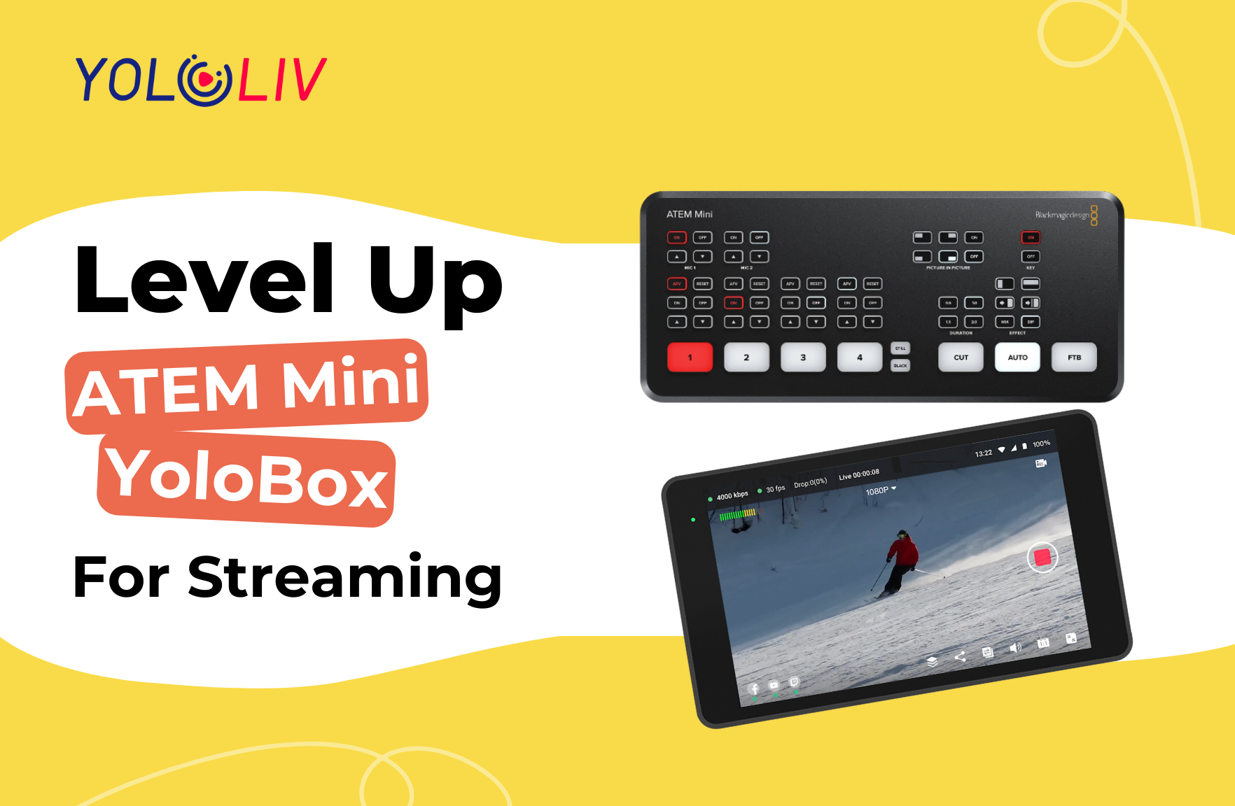 atem mini pro live stream