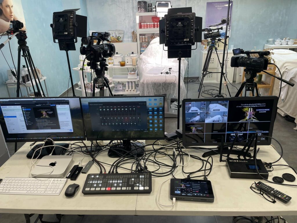 Training session live stream setup with YoloBox Ultra