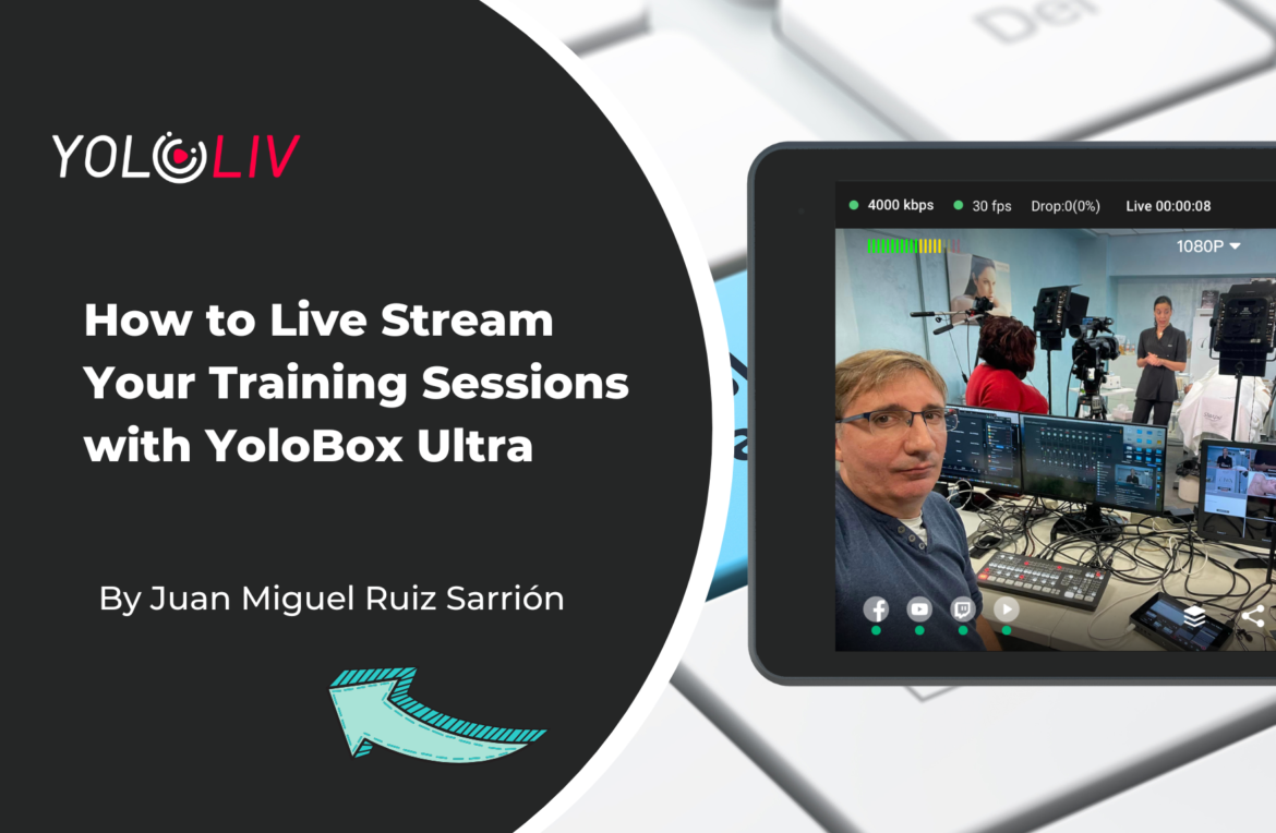 Juan-How to live stream your training sessions with YoloBox Ultra This is the cover image of this customer story of how to live stream your training sessions with YoloBox Ultra