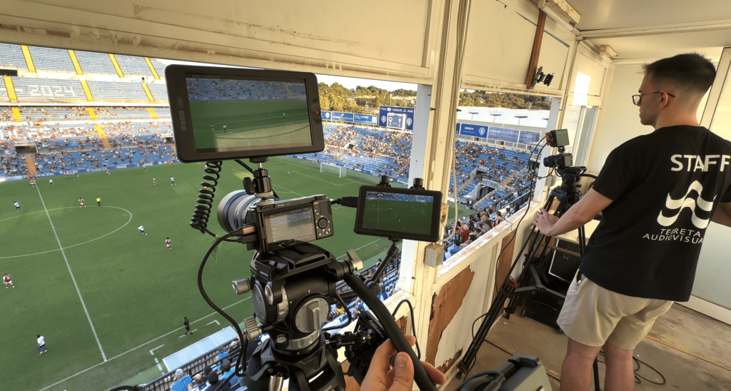 Another perspective of the multi-camera setup