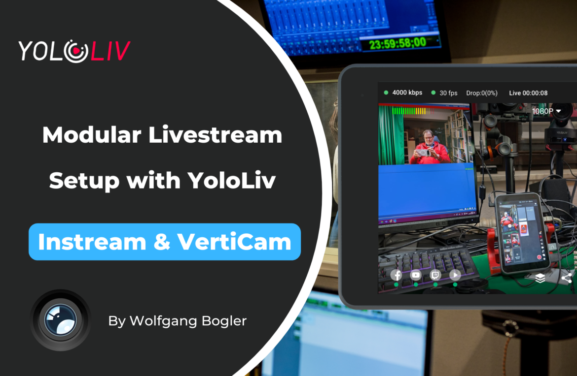 Modular Livestream Setup with YoloLiv Instream and VertiCam Modular Livestream Setup with YoloLiv Instream and VertiCam