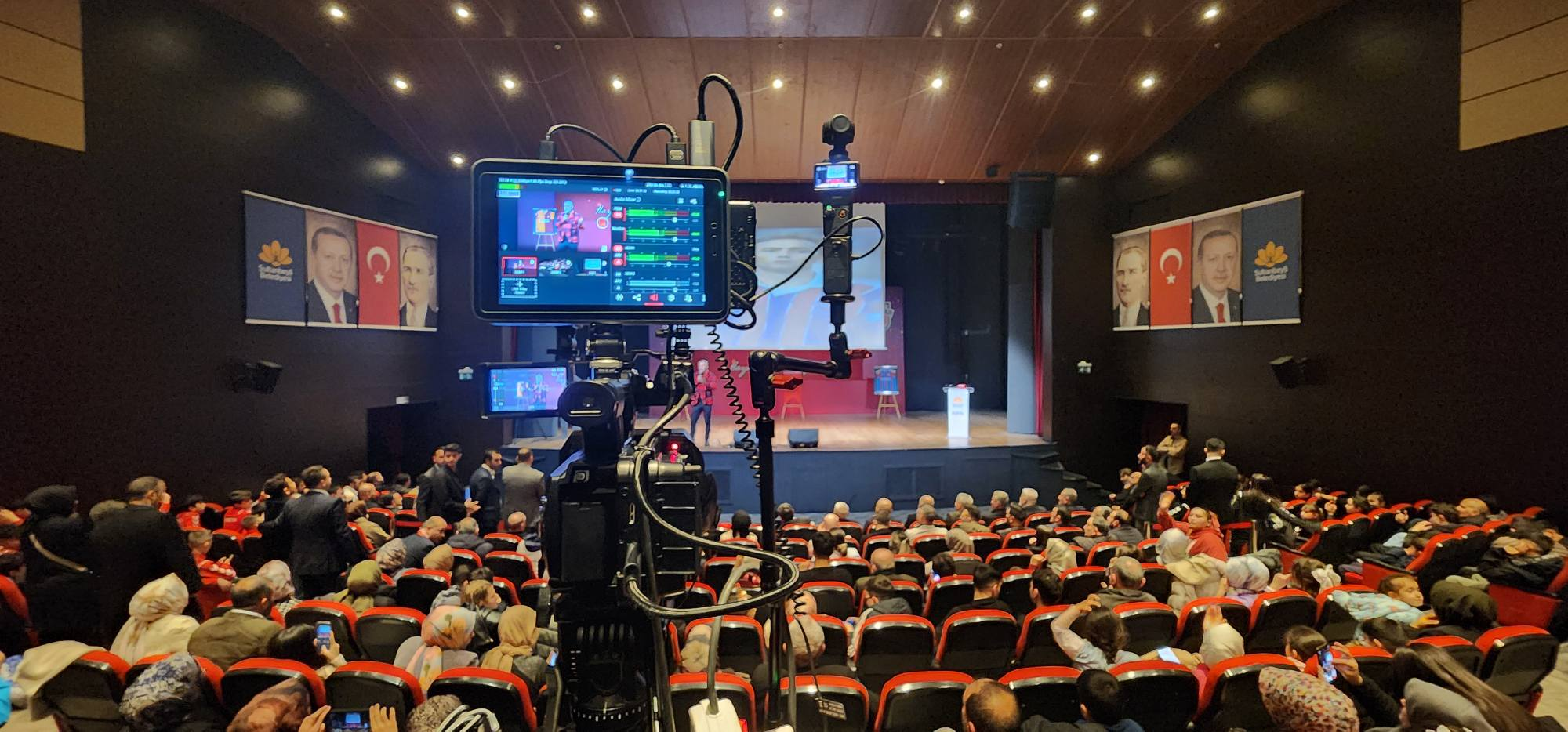 YoloBox SDI encoder 4K low latency events streaming setup in a professional venue